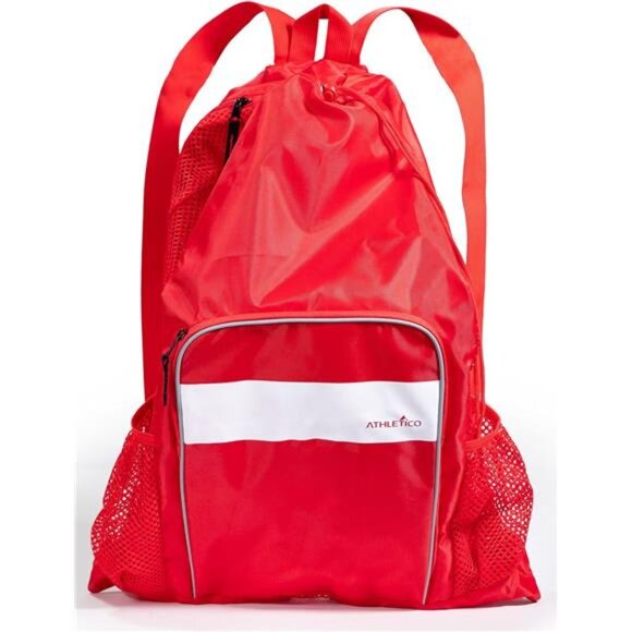 Mesh Swim Bag - Mesh Pool Bag With Wet & Dry Compartments for Swithe Beach - Picture 1 of 7